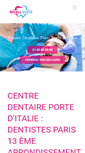 Mobile Screenshot of centre-dentaire-paris.net