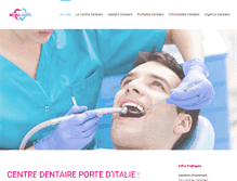 Tablet Screenshot of centre-dentaire-paris.net