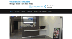 Desktop Screenshot of centre-dentaire-paris.com