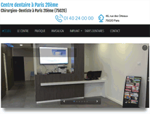 Tablet Screenshot of centre-dentaire-paris.com